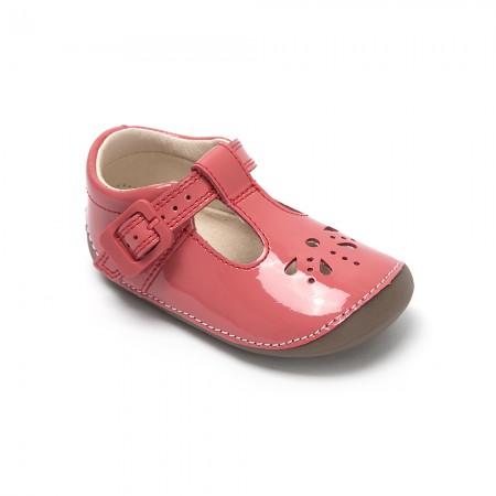 Λουστρίνι παπούτσι Clarks Little Weave 261338626